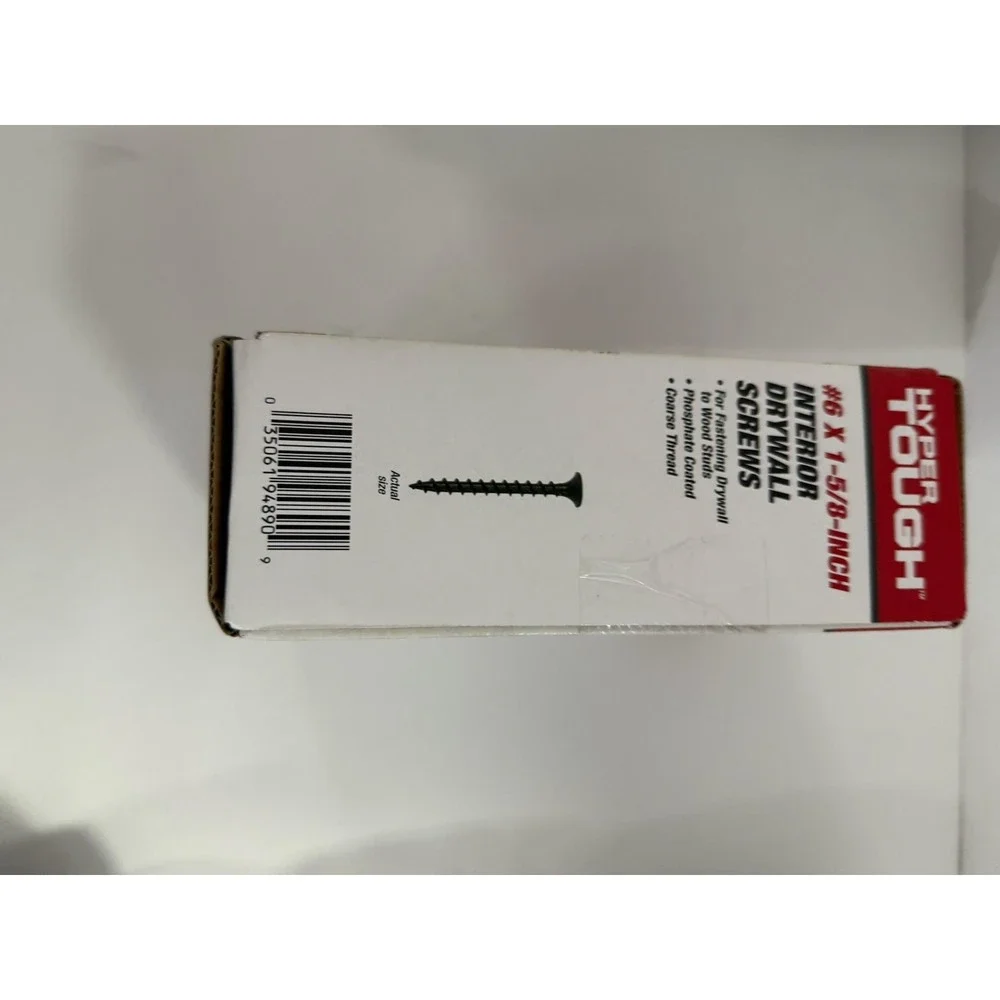 Hyper Tough #6 x 1-5/8 in‎ Interior Drywall Screws 5 lb Coarse Thread Phillips